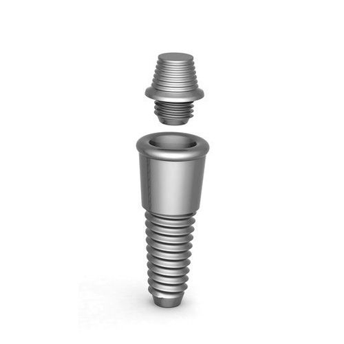 Illustration of abutment and dental implant